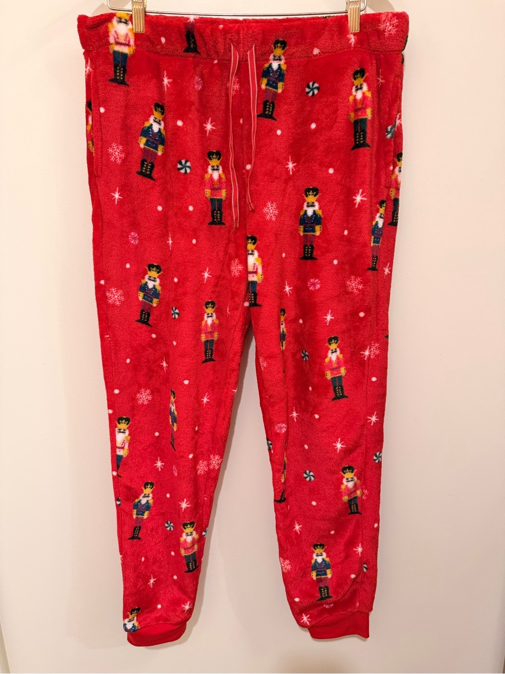 Joyspun Children's Red Nutcracker Fleece Pajama Pants